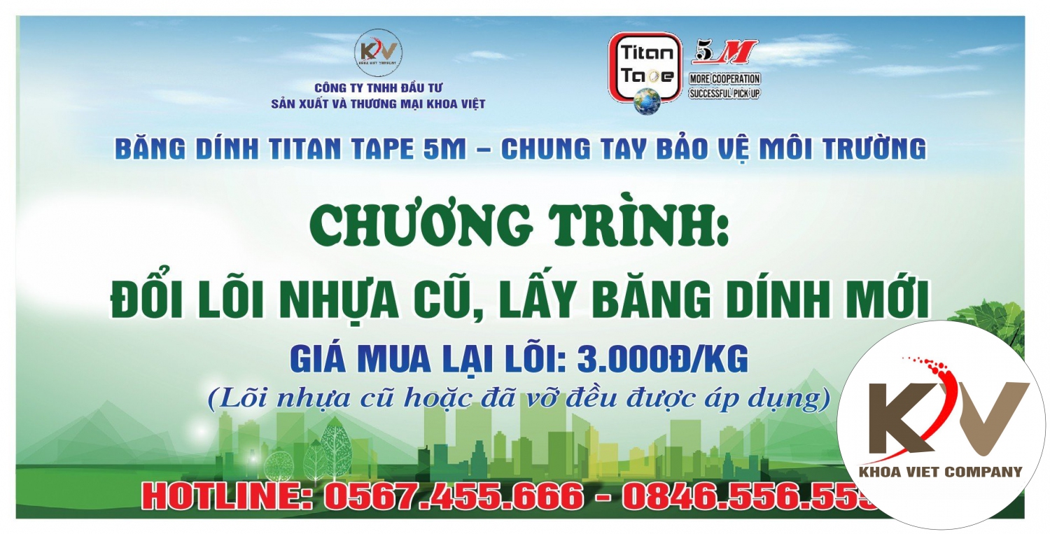 Titan Tape 5M Chung tay bao ve moi truong